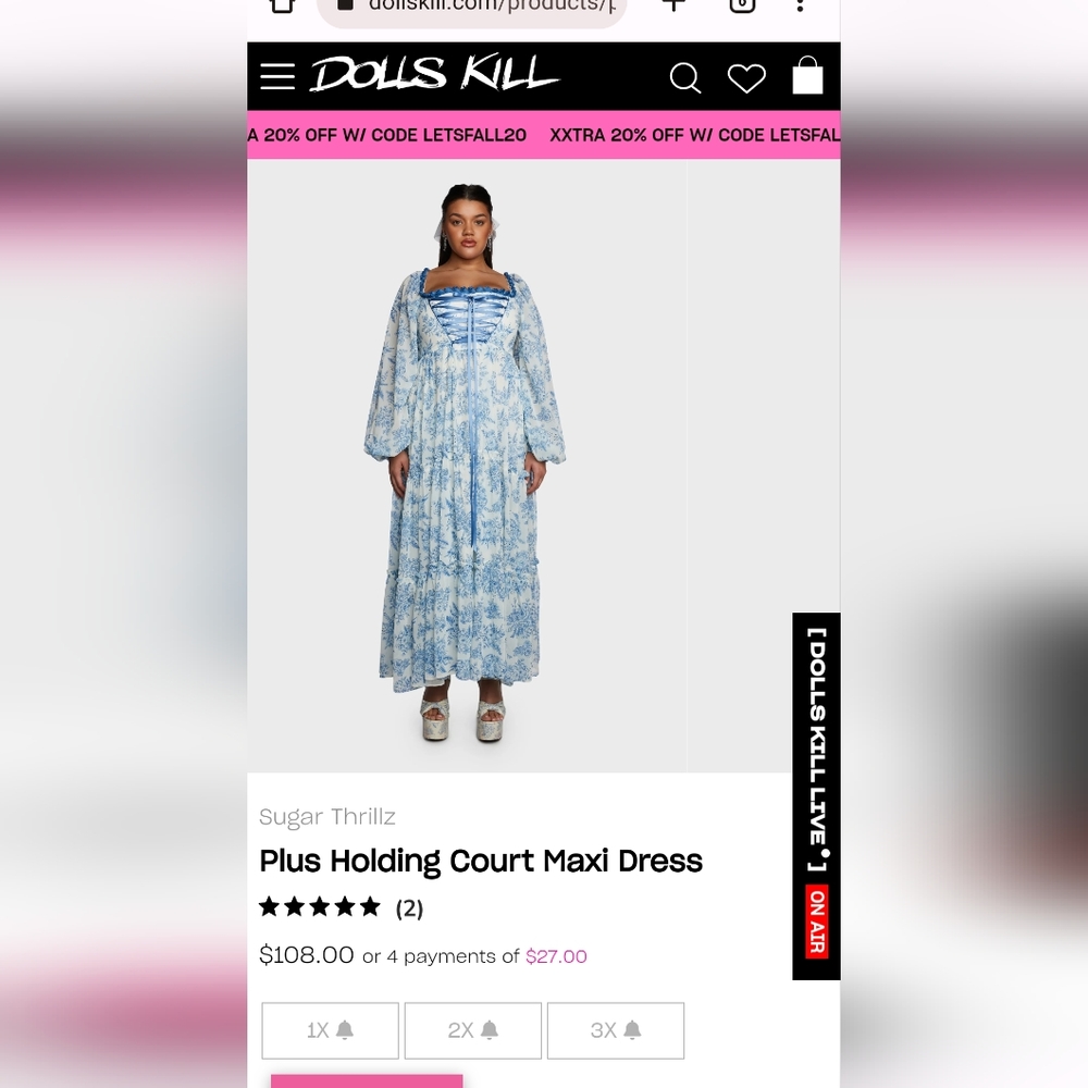 Sugar Thrillz holding court plus dress